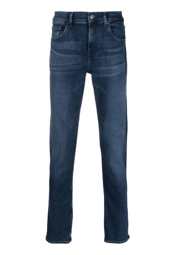 7 For All Mankind mid-rise slim-cut jeans - Blu