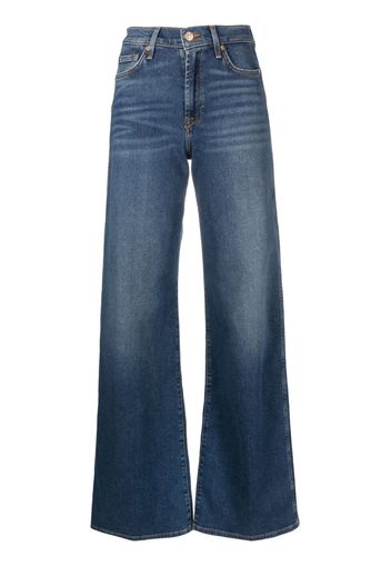 7 For All Mankind mid-rise wide-leg jeans - Blu