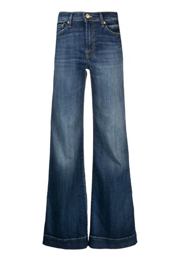 7 For All Mankind mid-rise straight-leg jeans - Blu