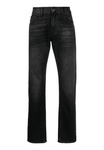 7 For All Mankind Jeans affusolati a vita media - Nero