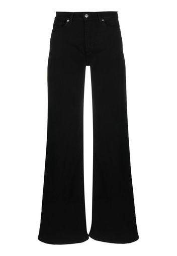 7 For All Mankind Lotta Soho Night high-rise flared jeans - Nero