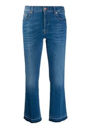 mid rise cropped jeans