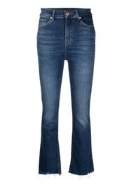 7 For All Mankind cropped denim jeans - Blu