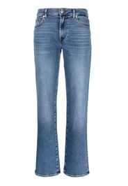 7 For All Mankind Ellie straight-leg mid-rise jeans - Blu