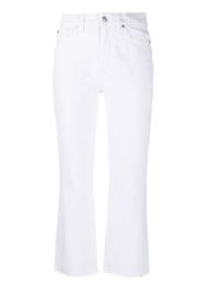 7 For All Mankind mid-rise cropped trousers - Bianco