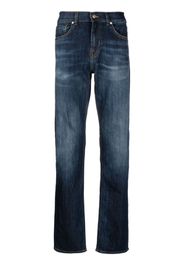 7 For All Mankind Jeans dritti con effetto schiarito - Blu