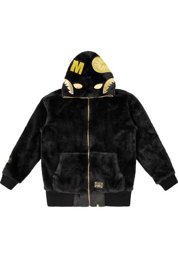 A BATHING APE® Fur Shark Hoodie Jacket M - Nero