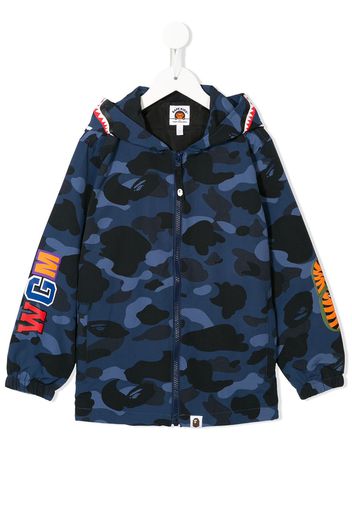 A BATHING APE® Giacca con stampa camouflage - Blu