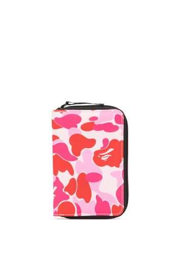 camouflage print zipped travel case