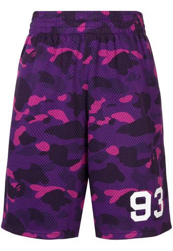 Shorts sportivi con stampa camouflage