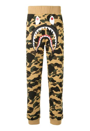 Pantaloni dritti con stampa camouflage