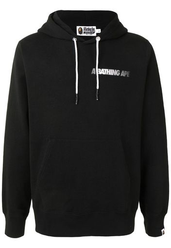 logo print hoodie