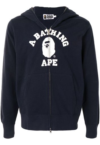 classic full-zip logo hoodie