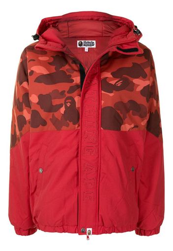 camouflage-print puffer jacket