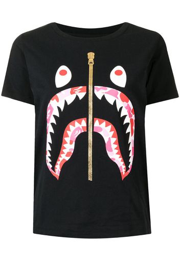 shark-print cotton T-Shirt