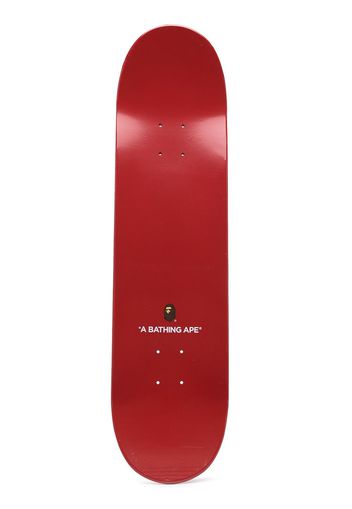 A BATHING APE® Skateboard con stampa camouflage - Rosso