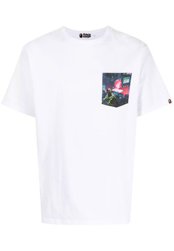 A BATHING APE® patch-pocket cotton T-shirt - Bianco