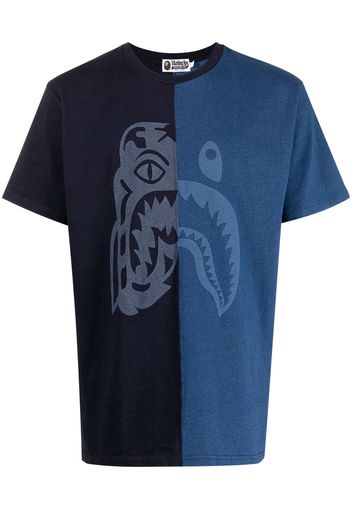 A BATHING APE® graphic-print cotton T-shirt - Blu