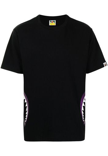 A BATHING APE® shark teeth-print T-shirt - Nero