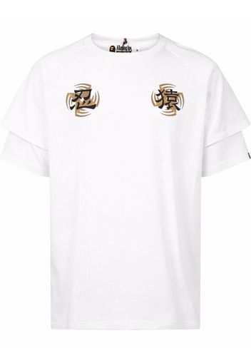 A BATHING APE® T-shirt Wide Shinobi - Bianco