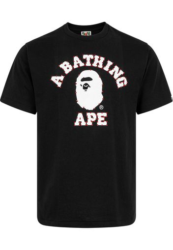 A BATHING APE® Crystal Stone College T-shirt - Nero