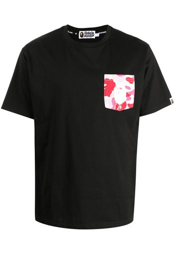 A BATHING APE® logo-print cotton T-shirt - Nero