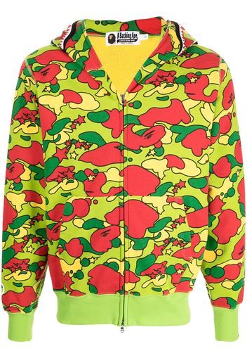 A BATHING APE® all-over print hoodie - Verde