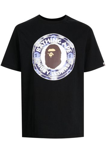 A BATHING APE® logo-print T-shirt - Nero