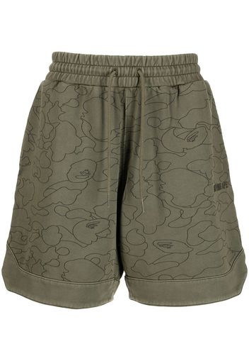 A BATHING APE® Line 1st Camo Sweat shorts - Verde