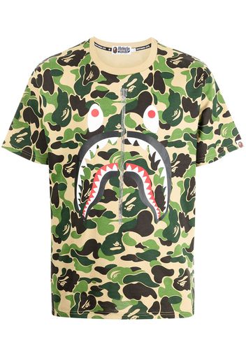 A BATHING APE® camouflage-print logo T-shirt - Verde