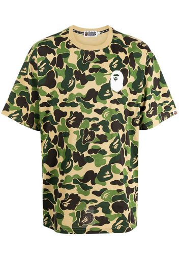 A BATHING APE® camouflage-print logo T-shirt - Verde