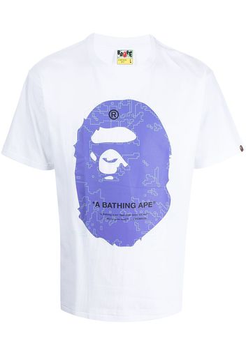 A BATHING APE® Bape logo-print cotton T-shirt - Bianco