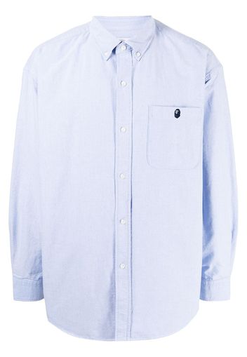 A BATHING APE® Camicia con ricamo - Blu