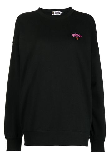 A BATHING APE® BabyMilo print cotton sweatshirt - Nero