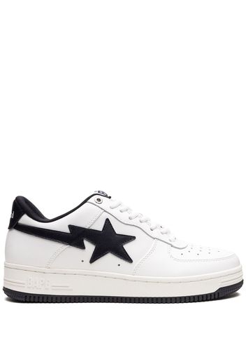 A BATHING APE® Jjjjound x Bapesta "white navy" sneakers - Bianco