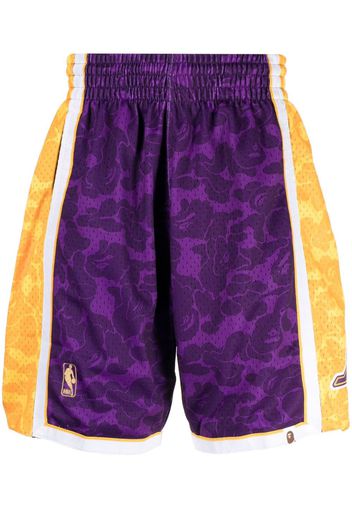 A BATHING APE® logo-print track shorts - Viola