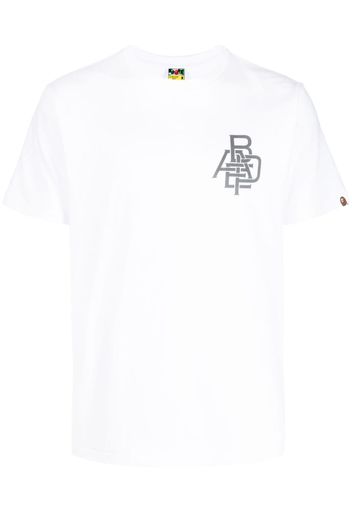 A BATHING APE® logo-print cotton T-shirt - Bianco