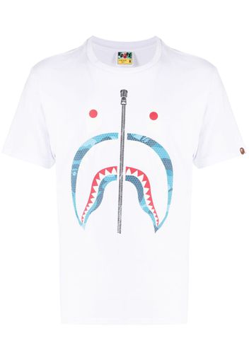 A BATHING APE® T-shirt Colors Shark - Bianco