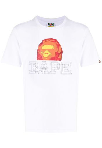 A BATHING APE® T-shirt con stampa - Bianco