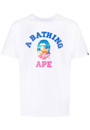 A BATHING APE® T-shirt con stampa - Bianco