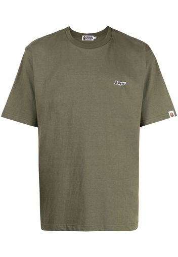 A BATHING APE® logo-patch cotton T-shirt - Verde