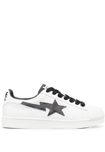 A BATHING APE® Skull STA logo-print sneakers - Bianco