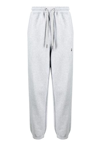 A BATHING APE® logo-patch cotton blend track pants - Grigio