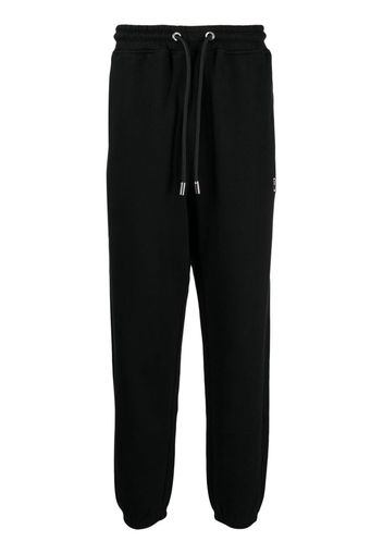 A BATHING APE® logo-patch cotton blend track pants - Nero