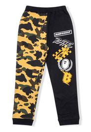 A BATHING APE® 1st Camo BAPE Team emblem track pants - Yellow