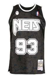 A BATHING APE® Nets-print detail tank top - Nero