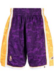 A BATHING APE® logo-print track shorts - Viola