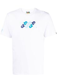 A BATHING APE® T-shirt ABC con stampa camouflage - Bianco