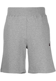 A BATHING APE® Ape Head One Point cotton shorts - Grigio