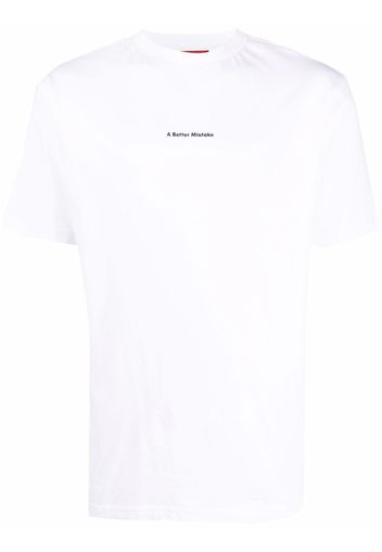 A BETTER MISTAKE T-shirt Essential con stampa - Bianco